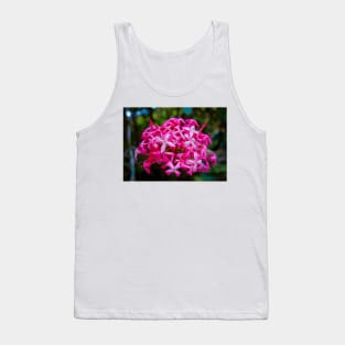 Hot Pink Tropical Cluster Tank Top